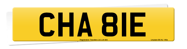 Registration number CHA 81E
